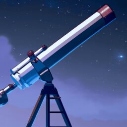 Технологии - Telescope pointed towards the stars an