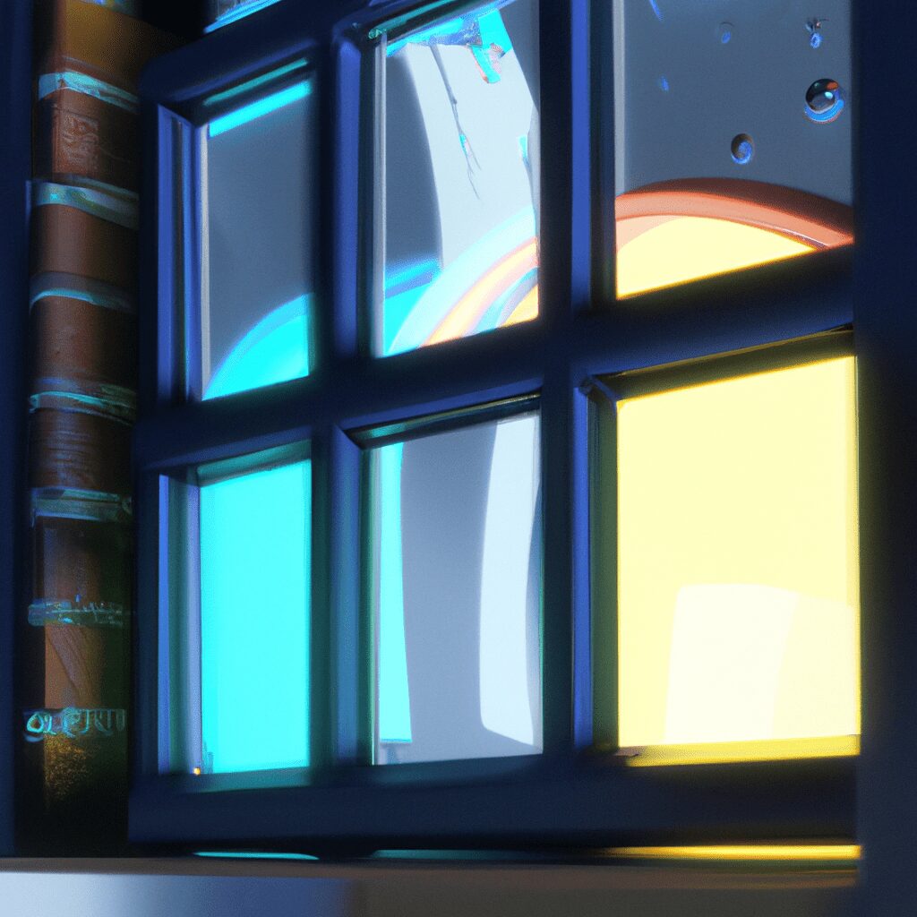 Тайны и загадки - Window with overlapping colored lights