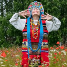 Красота и стиль - Woman dressed in traditional russian