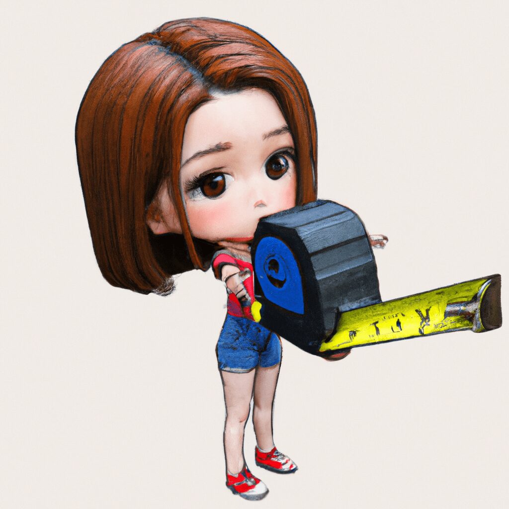 Красота и стиль - Woman holding measuring tape cartoon