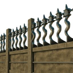 An elegant and sturdy fence design anime - Дом и сад