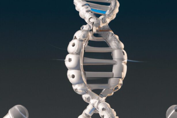 Антропогенез: эволюция человека - An image of dna double helix intertwin