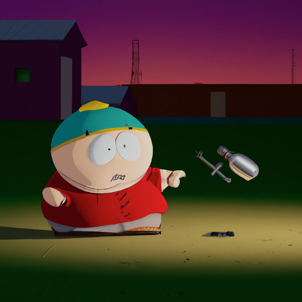 Киномания и Аниманьяки - Cartman with an alien probe cartoon sout
