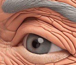 Красота и стиль - Close up of delicate eye skin aging comp