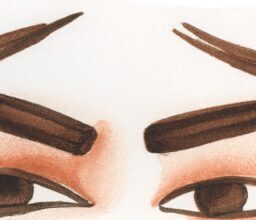 Красота и стиль - Close up of perfectly shaped eyebrows wa