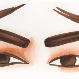 Красота и стиль - Close up of perfectly shaped eyebrows wa