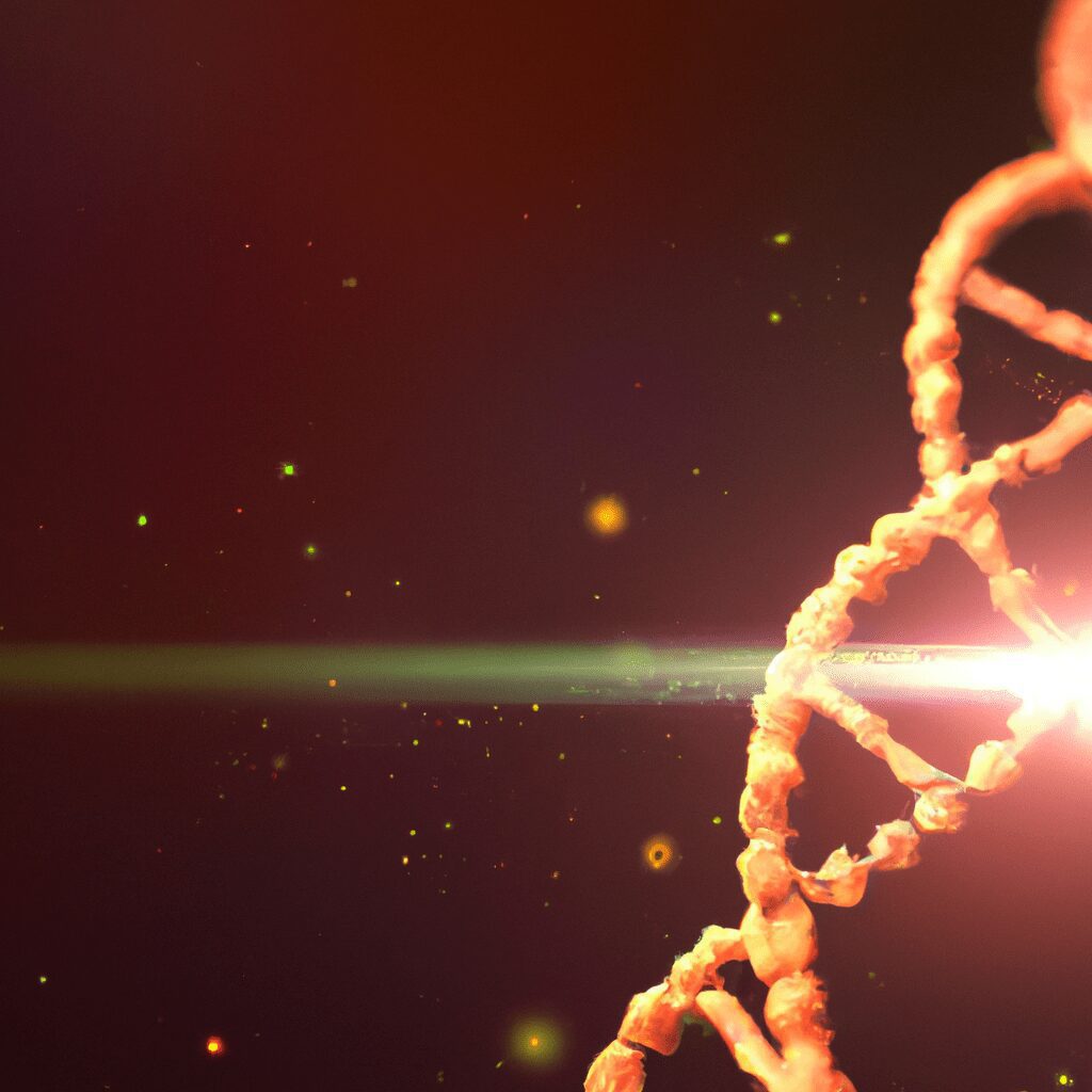 Антропогенез: эволюция человека - Dna strand with genetic mutations cartoo