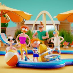 Досуг - Family enjoying vacation activities toge