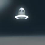 Тайны и загадки - Ghostly apparition hovering over ufo