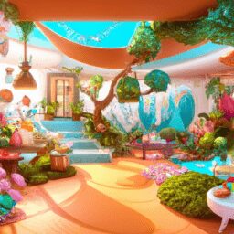 Дом и сад - Indoor garden with cozy atmosphere carto