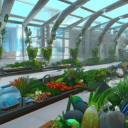 Дом и сад - Indoor garden with fresh produce growing