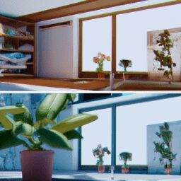 Дом и сад - Indoor plants in different rooms anime