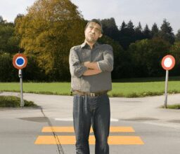 Тайны и загадки - Person standing at crossroads portrait