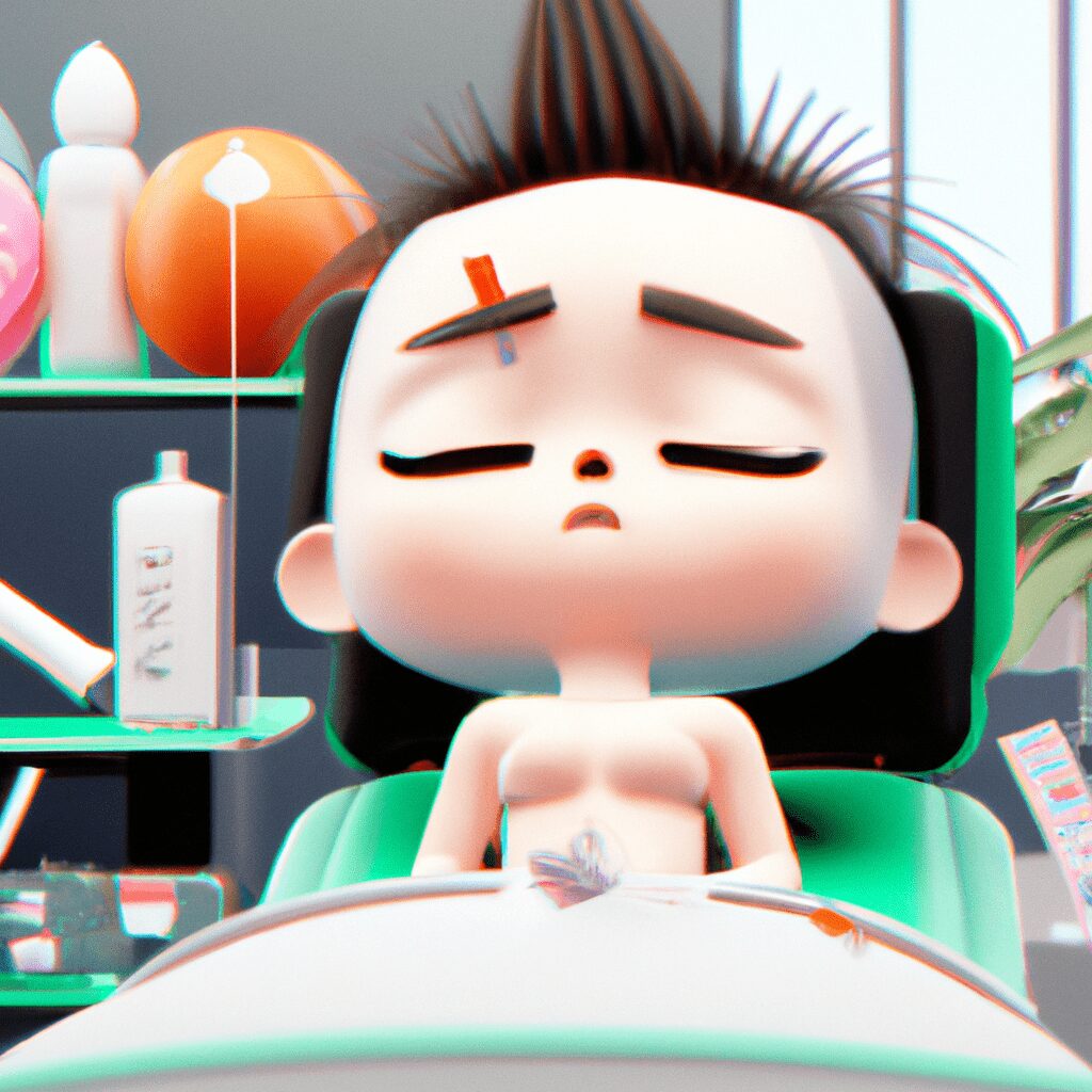 Разум и тело - Preparation for acupuncture cartoon girl