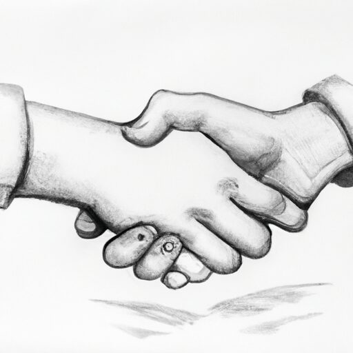 Бизнес и финансы - Two people shaking hands in agreement pe