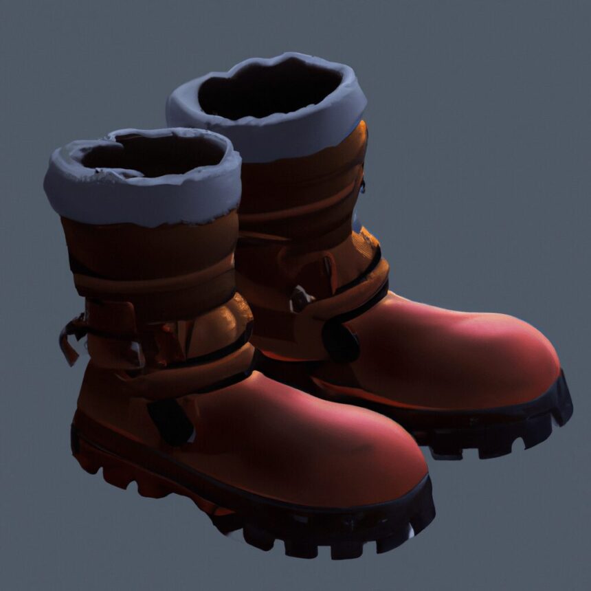 Красота и стиль - Cozy pair of winter boots cartoon e