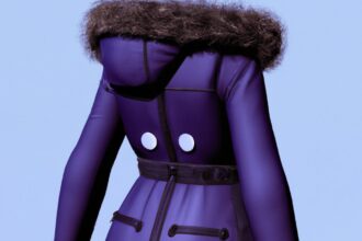 Красота и стиль - Fashionable warm coat for winter carto