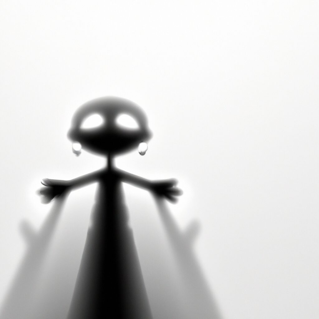 Shadowy figure emerging from mist c - Тайны и загадки