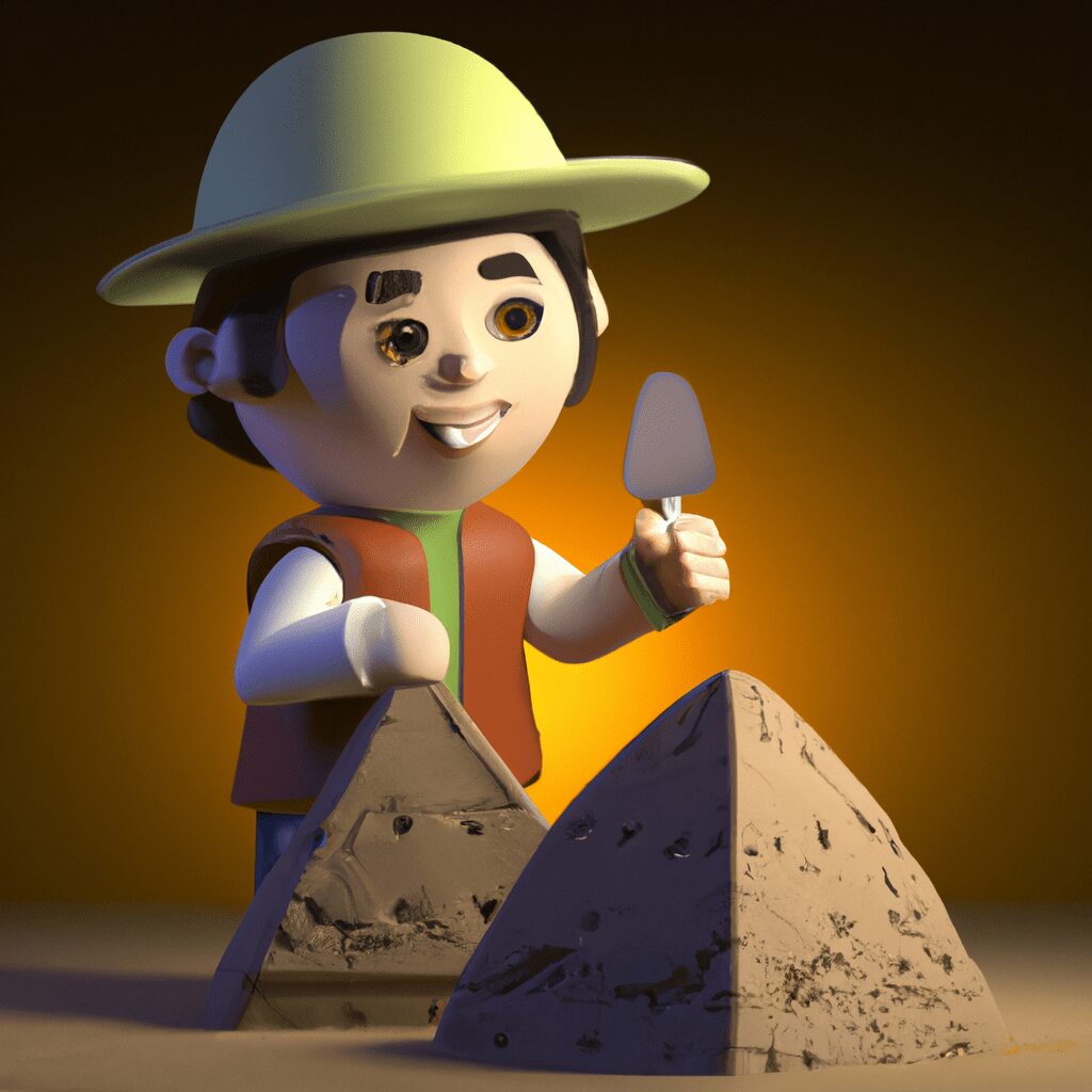 Тайны и загадки - An image of an archaeologist uncovering