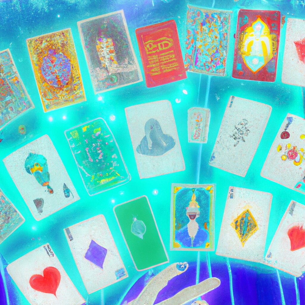 Collage of mystic symbols tarot cards - Тайны и загадки