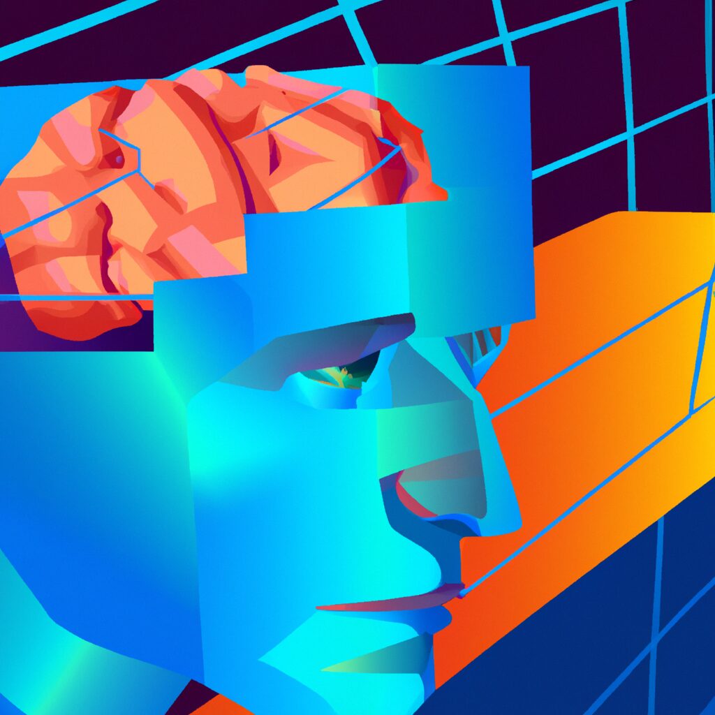 Persons brain connected to computer - Технологии